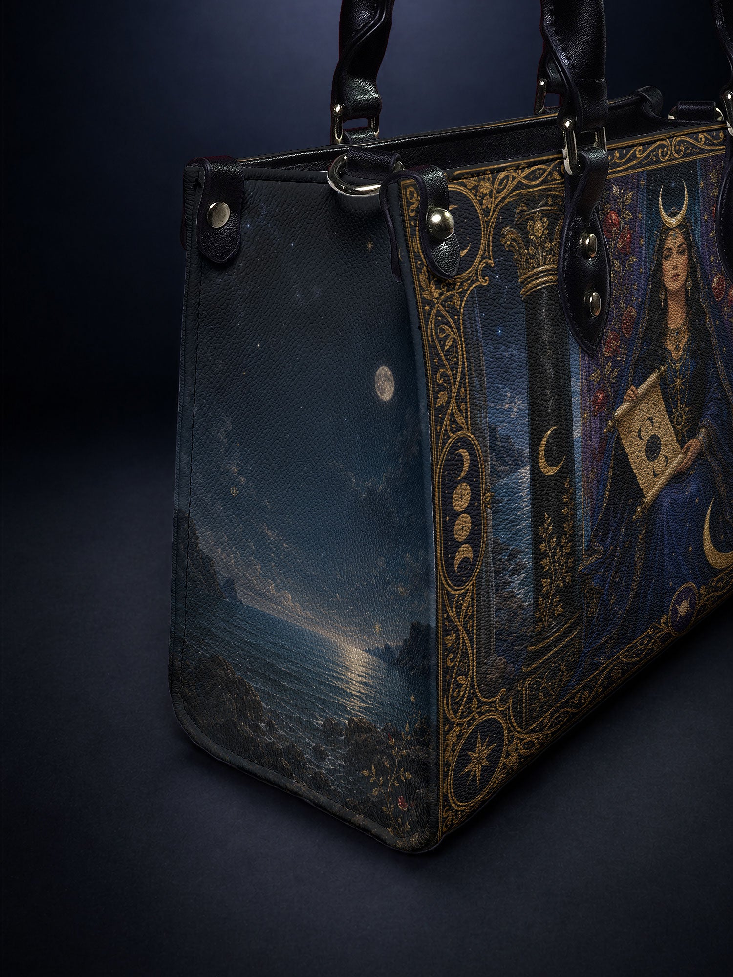 The High Priestess — Arcana Edition Small Leather Handbag
