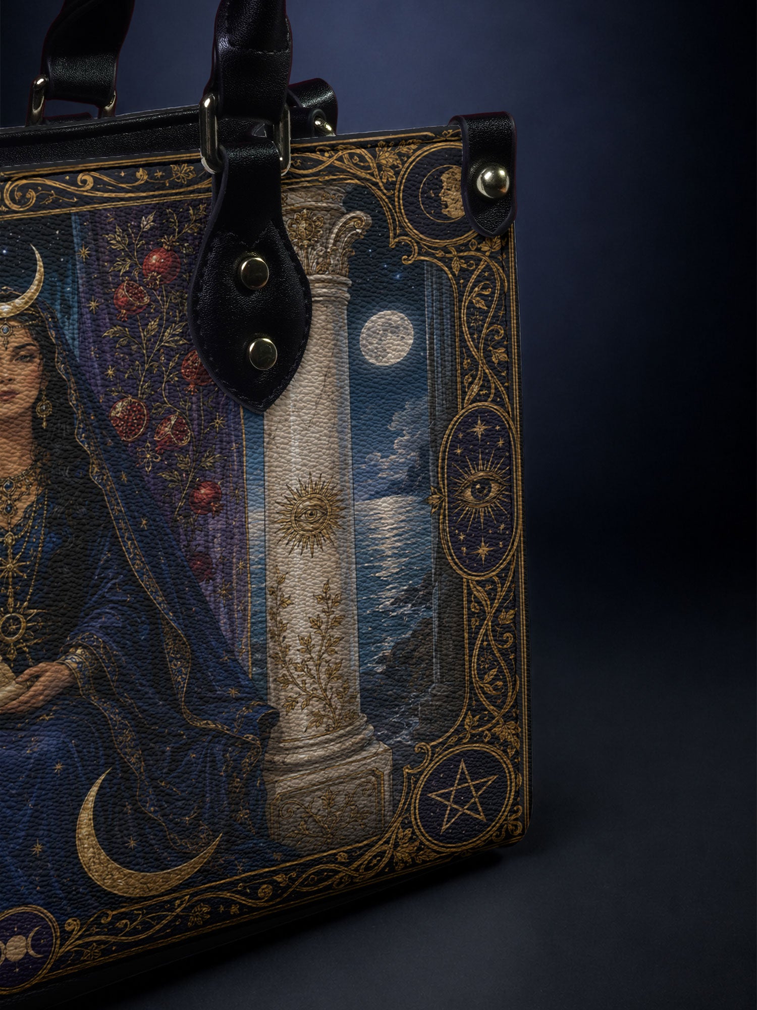 The High Priestess — Arcana Edition Small Leather Handbag