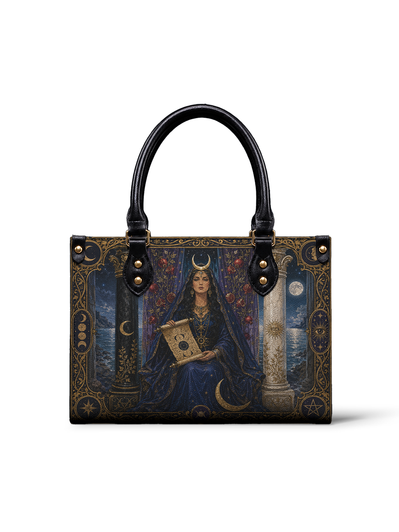 The High Priestess — Arcana Edition Small Leather Handbag