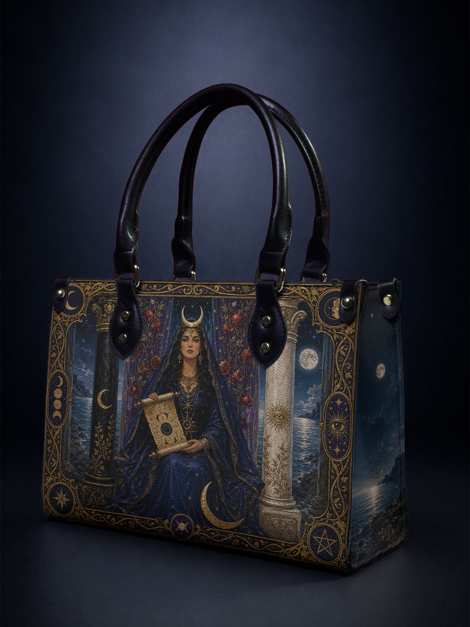 The High Priestess — Arcana Edition Small Leather Handbag